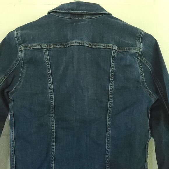LEVI STRAUSS Women's NWT Original Trucker Crop Denim Jacket Sz S Blank Tab RARE - Picture 13 of 16